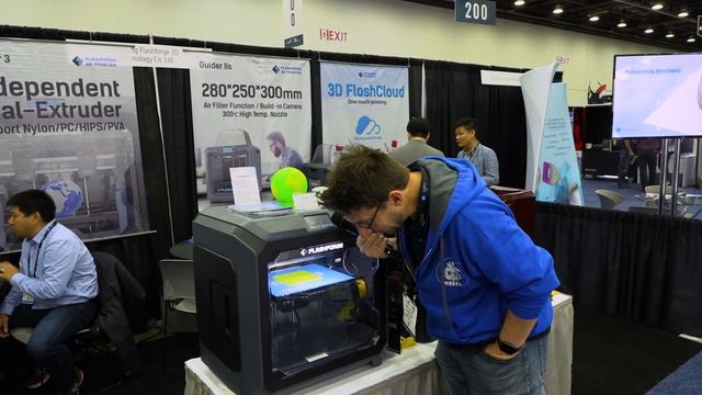 Flashforge Creator 3 3D Printer - 3D Printing from RAPID + TCT 2019! смотреть онлайн