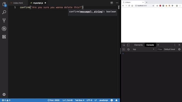 Basic JavaScript #13: alert/prompt/confirm смотреть онлайн
