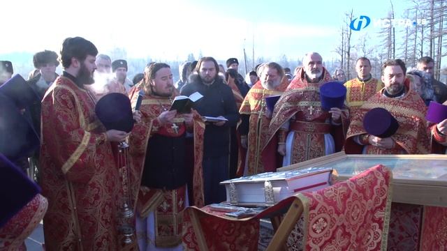 Освящение поклонного креста в Глебово смотреть онлайн