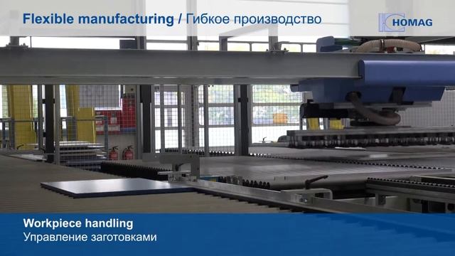 Гибкое производство мебельных деталей с кромкооблицовочным станком HOMAG KFL 350 смотреть онлайн