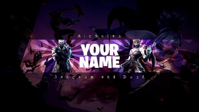 Fortnite Banner Template | Dusk and Sanctum | Photoshop CS6 смотреть онлайн