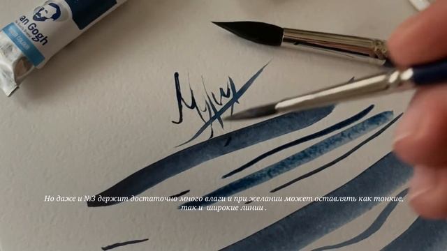 Обзор на кисти для акварели Van Gogh 111 @mpm5175 смотреть онлайн