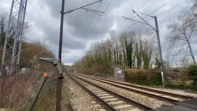 Compilation de train au PN 29 de la ligne Paris-Rouen (Haute-Normandie) смотреть онлайн