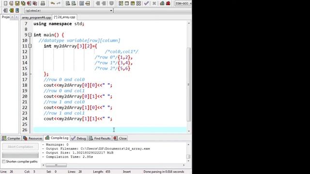 Two-dimensional Array in C++ part1(Tagalog) смотреть онлайн