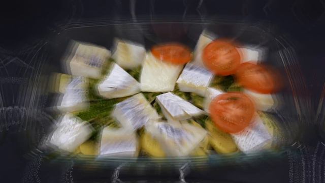 Pesce baccala con patate al forno #baccala #patate #forno смотреть онлайн