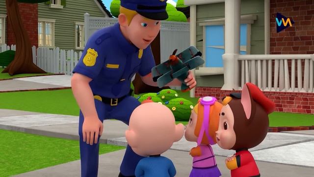 Canción Policía + Jobs And Career Song | Canciones Infantiles | Nursery Rhymes & Rosoo Kids