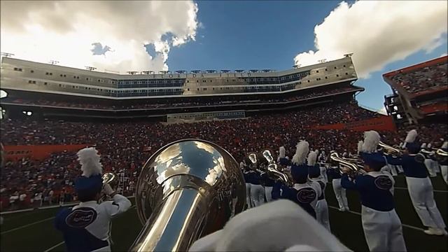 2013 University of Florida Gator Band Baritone POV Pre-game смотреть онлайн