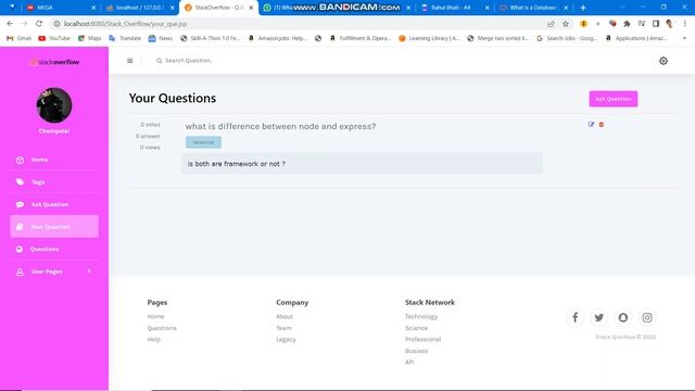 Stackoverflow Clone Website | FullStack Developer | FullStack Java Developer @rahulbhati5656 смотреть онлайн