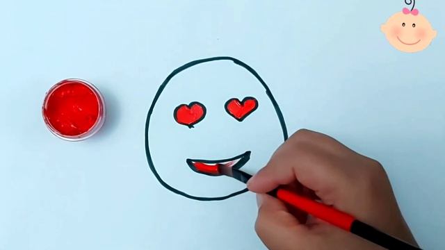 Рисуем смайлики для детей /Drawing emoticons for children/Bolalar uchun smaylik rasm chizish смотреть онлайн
