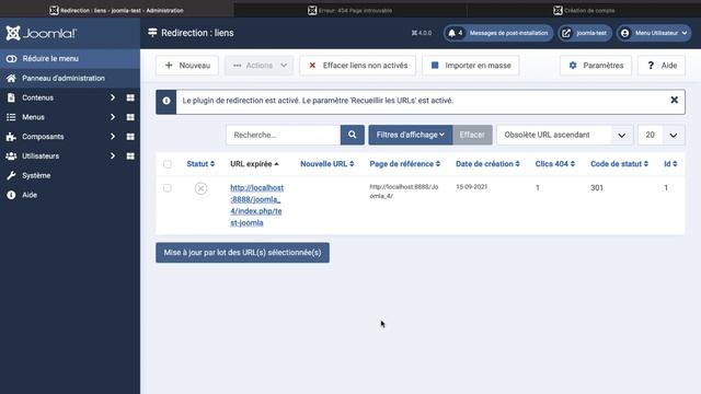Joomla! 4 | Créer des redirections sur votre site web смотреть онлайн