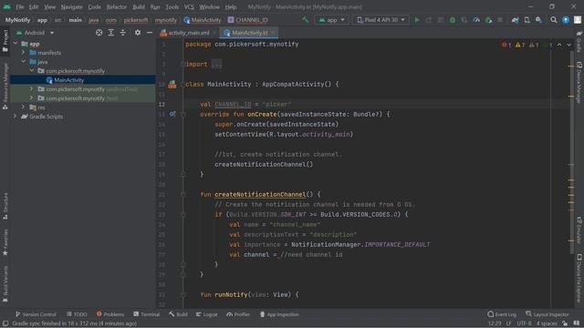 Create Notification Android app in Android Studio 2022. |Kotlin | code share смотреть онлайн