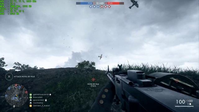 Battlefield 1 i5 6600K OC and GTX 1080 смотреть онлайн