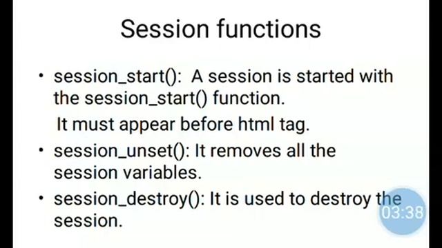 PHP Sessions смотреть онлайн