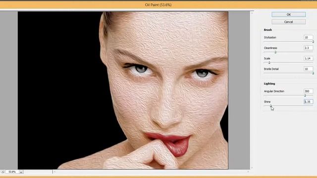 Photoshop CS6 - Turn a image into a neat Oil Painting смотреть онлайн