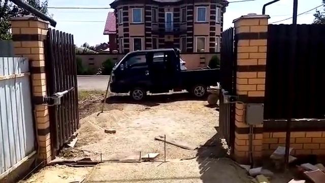 Автоматизация распашных ворот nice too3000 (umdom123.ru) смотреть онлайн