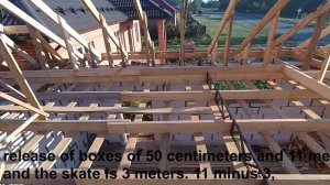 Вальмовая крыша,как рассчитать направление угловых коньков-Hip roof