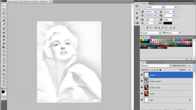 Урок Photoshop #24 - Из фотографии делаем Монро.mp4 смотреть онлайн