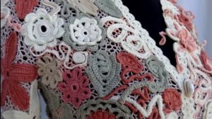 Урок вязания ирландского кружева. Сборка жакета вязаного в ирландском стиле.Ирландское кружево.