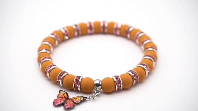 Женский браслет Бабочка из лавы смотреть онлайн