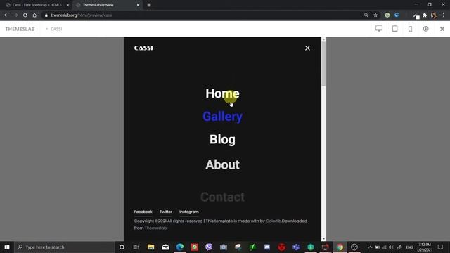 Cassi : Free Bootstrap 4 HTML5 Photography Website Template смотреть онлайн