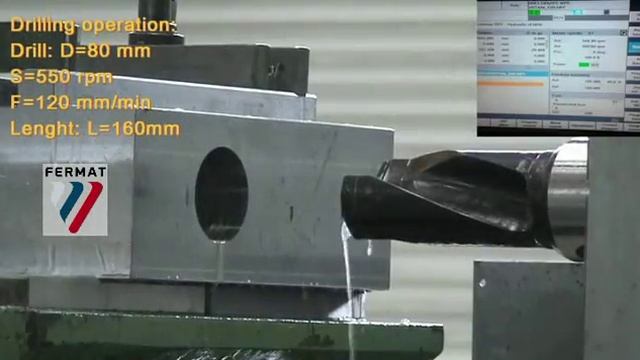FERMAT Горизонтально-расточной станок с зажмными плитами WRF160 Heavy-Расточка с применением смотреть онлайн