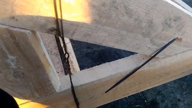 10.01.2018 Закрепил стропила на скобы