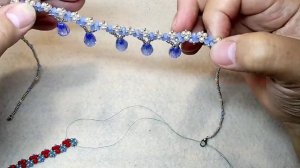 ШИКАРНЫЕ УКРАШЕНИЯ. ПРОСТО даже для начинающих. Колье из бисера, браслет из бисера.