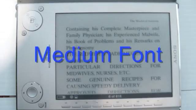 Sony E-Book Reader--Provides Some Visually Impaired With "Big Print" Books. смотреть онлайн