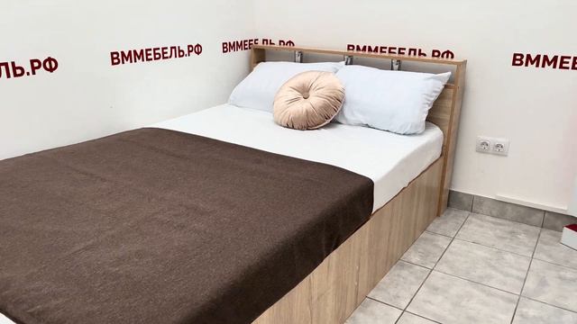 Кровать Арина 120 х 200, дуб сонома (ВМ-Мебель) смотреть онлайн