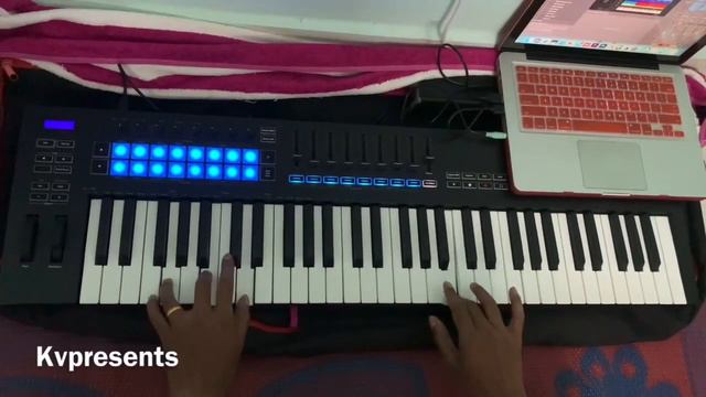 Naa neethi neeve naa kyaathi neeve....practice on keyboard || kv presents смотреть онлайн