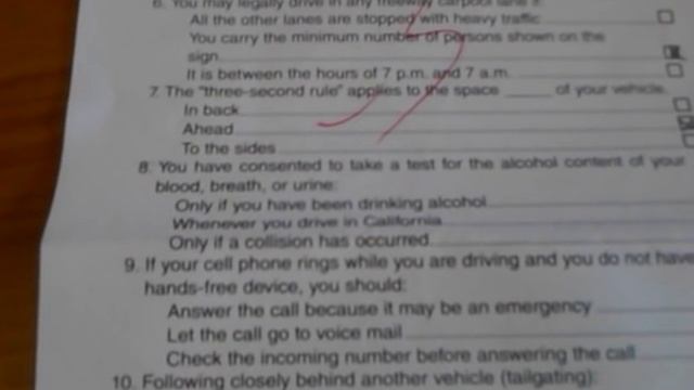 DMV WRITTEN TEST RENEW DRIVER LICENSE 18 QUESTIONS смотреть онлайн