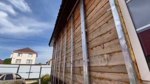 Утепление пенополиуретаном деревянного дома из бруса.