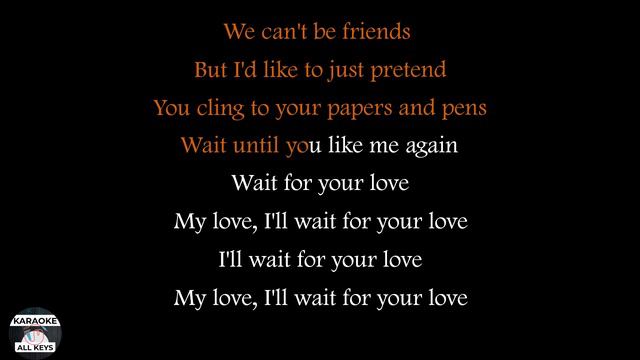 Ariana Grande - we can't be friends Karaoke Instrumental Lower Higher Male & Original Key смотреть онлайн