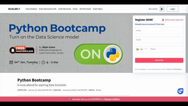 Free Python Course by Scaler | Tamil смотреть онлайн