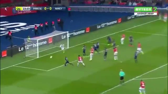 ПСЖ 1:0 Нанси самый опасный момент смотреть онлайн