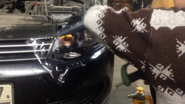 Автовинил Брянск Тонировка антигравийная защита фар за 10 минут своими руками ч1 смотреть онлайн