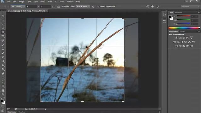021 Photoshop CS6 New Crop Tool
