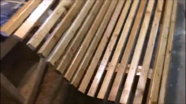 скамейка из лиственницы, форма волны . смотреть онлайн