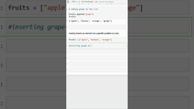 Python list methods | append | insert | remove смотреть онлайн
