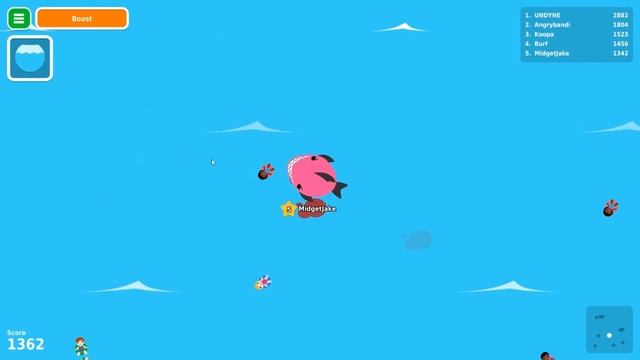 BRAND NEW IO GAME - BECOMING THE BIGGEST FISH - Piranh.io w/ Bodil & Simon смотреть онлайн