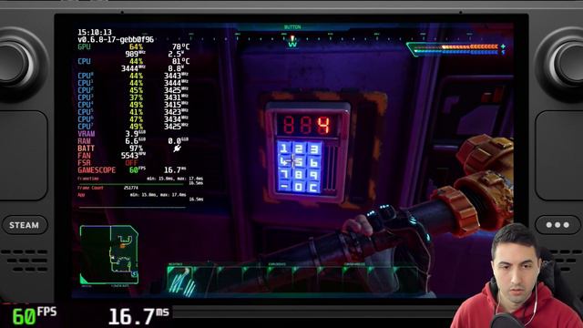System Shock Remake on Steam Deck - 60 and 40 FPS смотреть онлайн