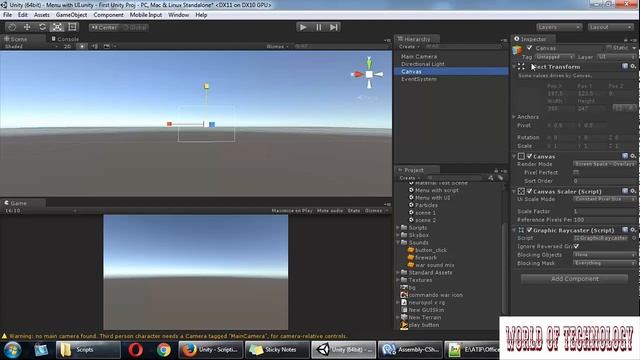 Unity 3D Tutorial 13 - How to set Light and UI Menu смотреть онлайн
