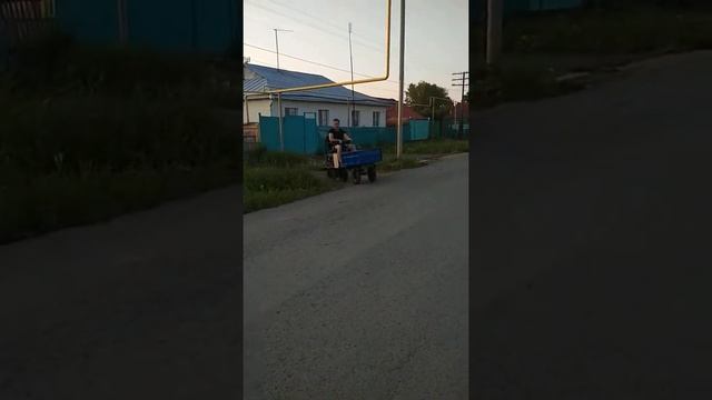 Минитрактор - самосвал из мотоблока смотреть онлайн