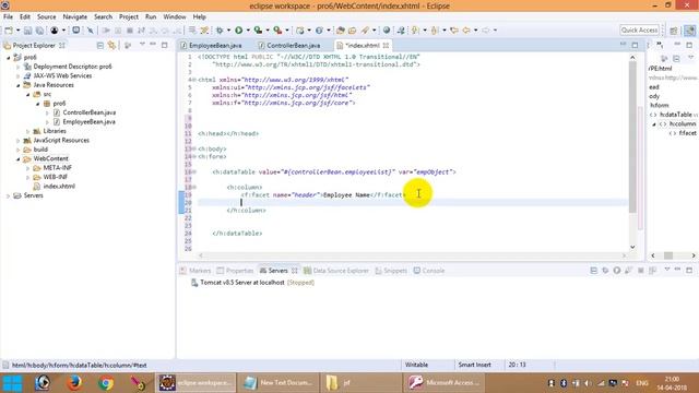 JSF Tutorial 14 : data table jdbc update delete managed bean смотреть онлайн