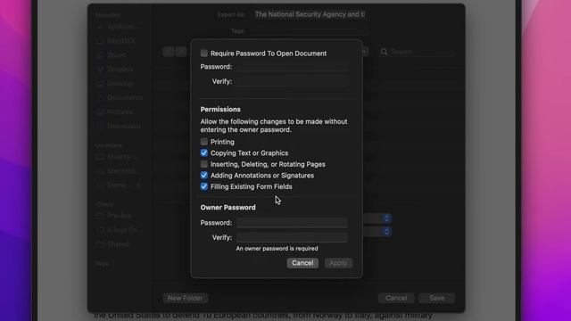 Set PDF Permissions in Mac OS Preview - Adobe Not Required смотреть онлайн