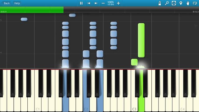 Вася Обломов - Еду В Магадан (на пианино Synthesia) смотреть онлайн