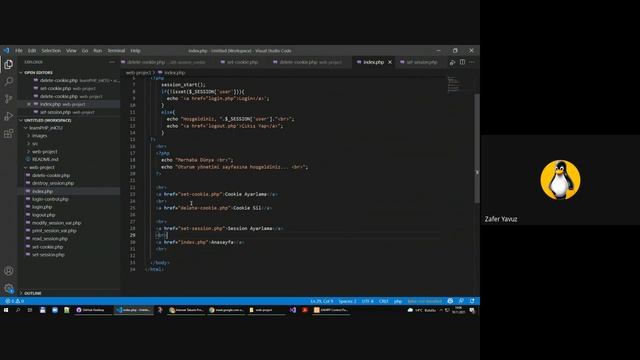 PHP-08 / PHP'de İstemci ve Sunucu Taraflı Oturum Yönetimi (Session ve Cookie - Çerezler) смотреть онлайн