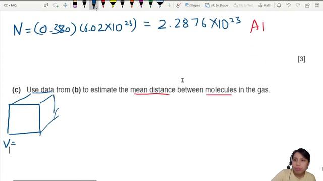 ON16 P42 Q2 Molecule Volume and Mean Distance | Oct/Nov 2016 | Cambridge A Level 9702 Physics смотреть онлайн