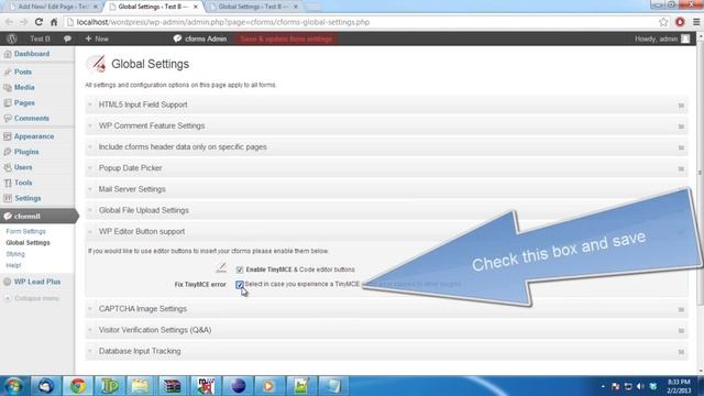 1. Fix Problems TinyMCE Conflicts With Cforms Plugin смотреть онлайн