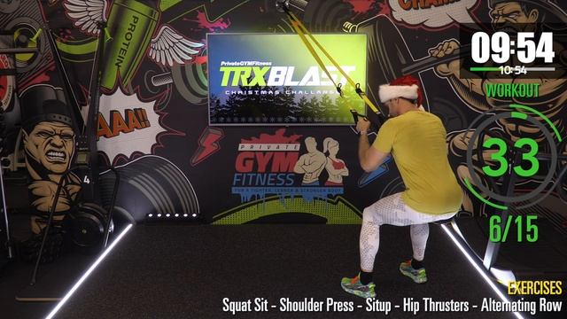 TRX Christmas Challange (Day 4/24) Level 1-2-3 | X-MASBLAST ? 150-200 kcal (FOLLOW ALONG!) смотреть онлайн